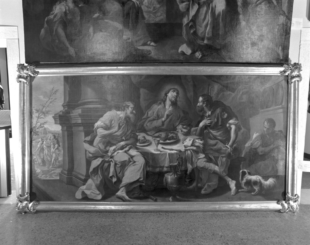 cena in Emmaus (dipinto) di Pittoni Giovanni Battista (sec. XVIII)
