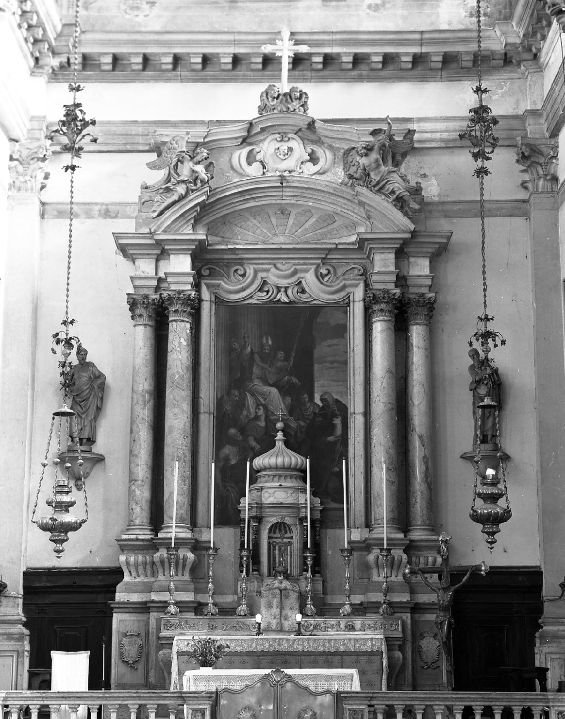 altare maggiore, insieme - ambito veneto (sec. XVIII)
