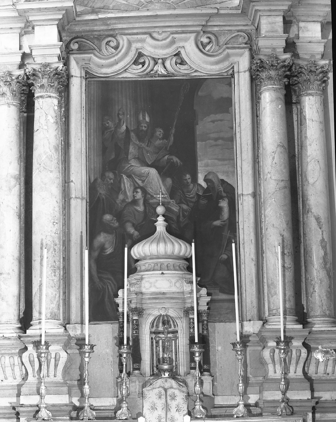 San Barnaba e Santi, San Barnaba apostolo (pala d'altare) di Varotari Dario detto Varotari il Vecchio (sec. XVI)