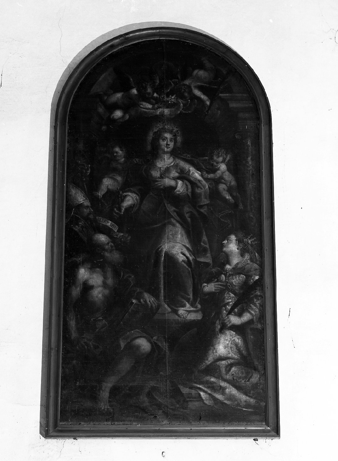S. Apollonia con i Santi Caterina, Girolamo e Liberale (pala d'altare) di Micheli Marco detto Marco Vicentino (secc. XVI/ XVII)