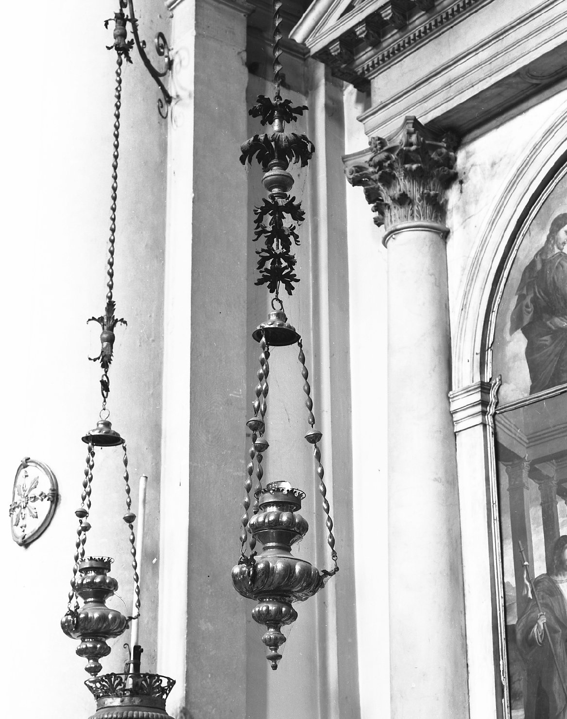 lampada pensile, serie - ambito veneto (sec. XVIII)