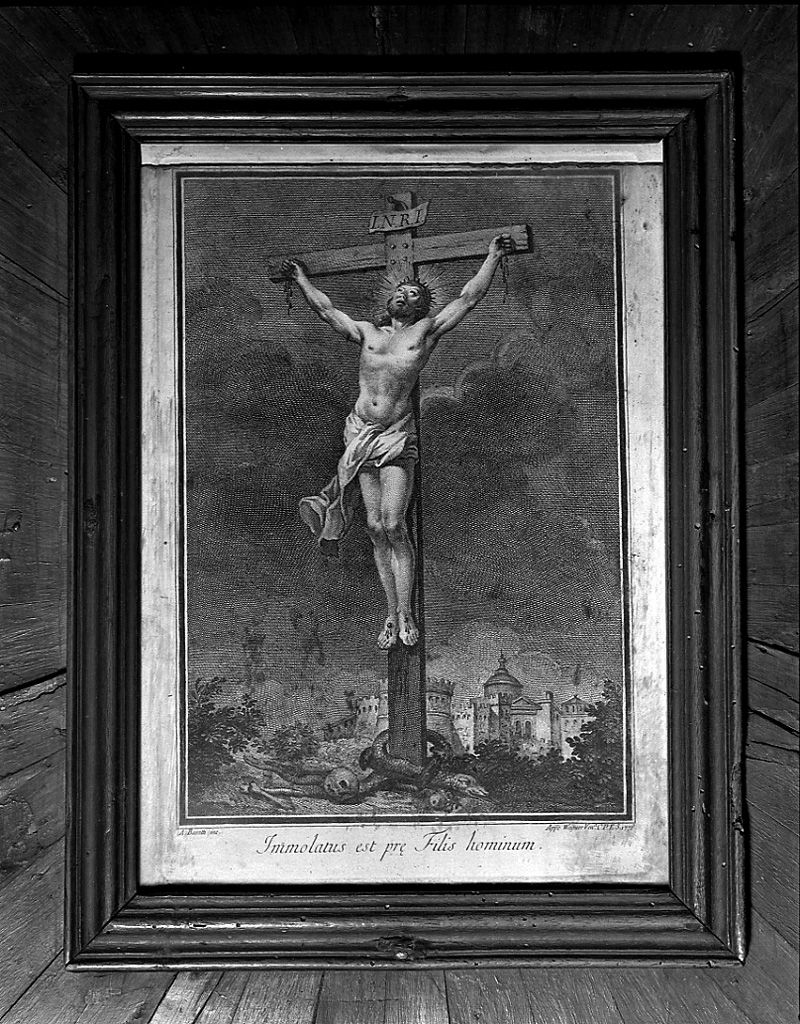 crocifissione di Cristo (stampa) di Fontana Marco (sec. XIX)