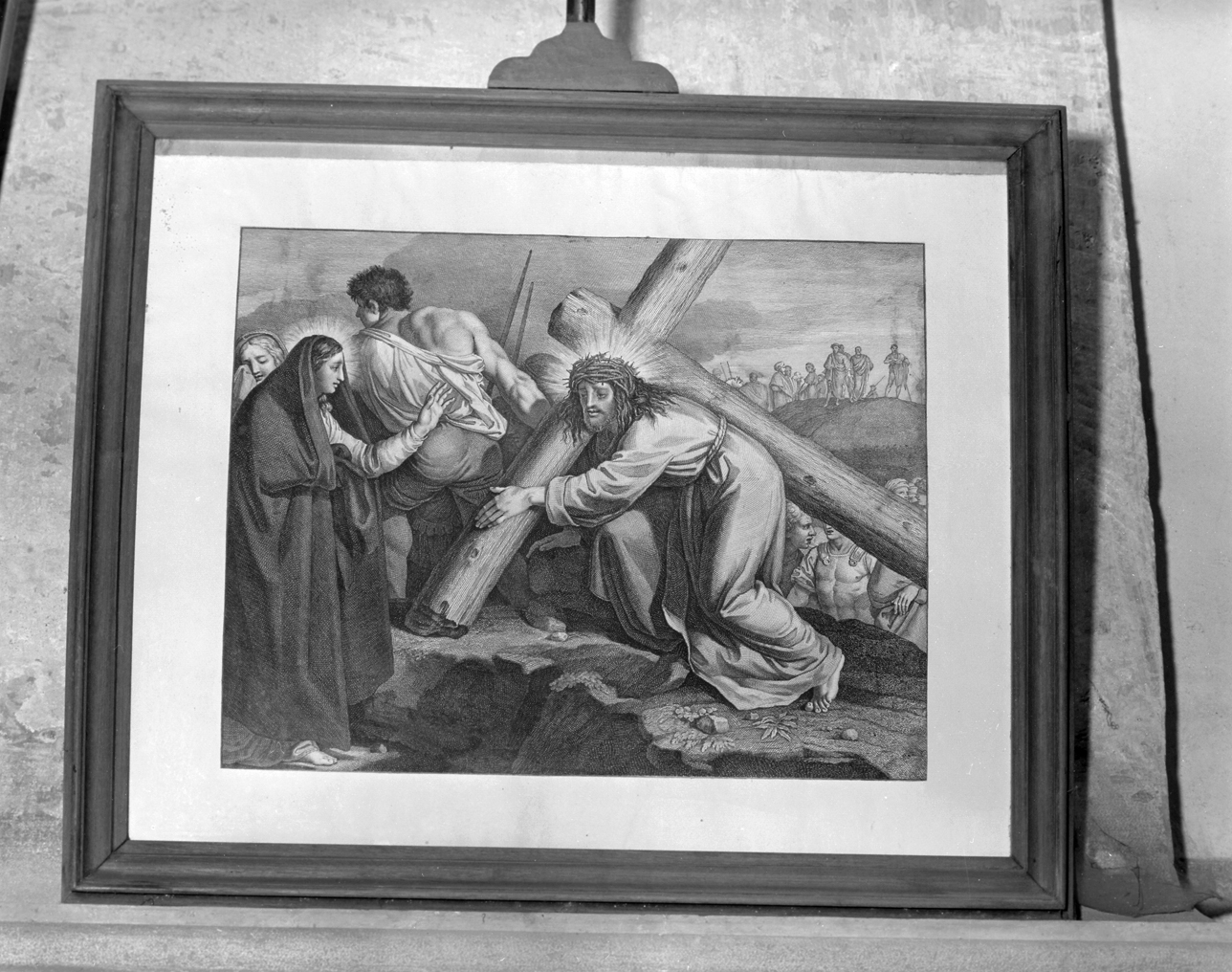 Il Cristo porta la croce (stampa) - ambito veneto (sec. XX)