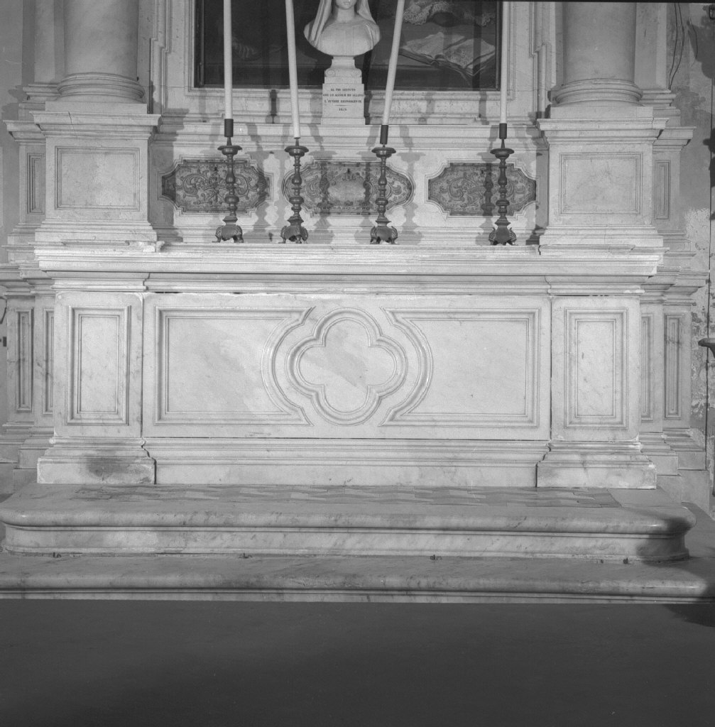mensa d'altare, elemento d'insieme - ambito veneto (sec. XVIII)