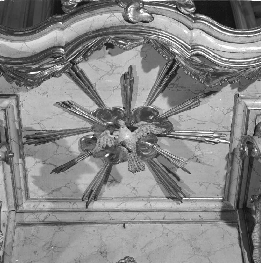 colomba dello Spirito Santo (scultura, elemento d'insieme) di Massari Giorgio, Barbon Antonio (terzo quarto sec. XVIII)