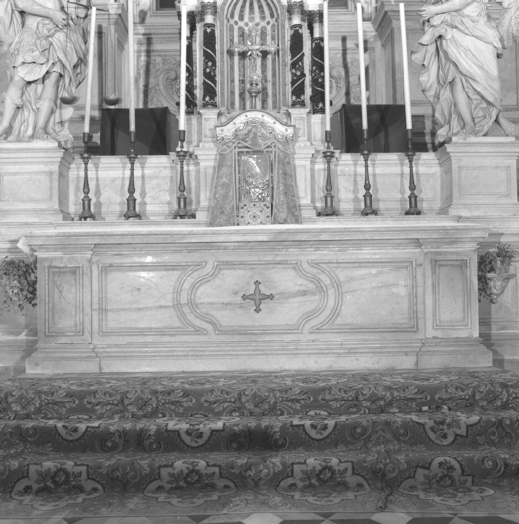 mensa d'altare, elemento d'insieme di Massari Giorgio (seconda metà sec. XVIII)