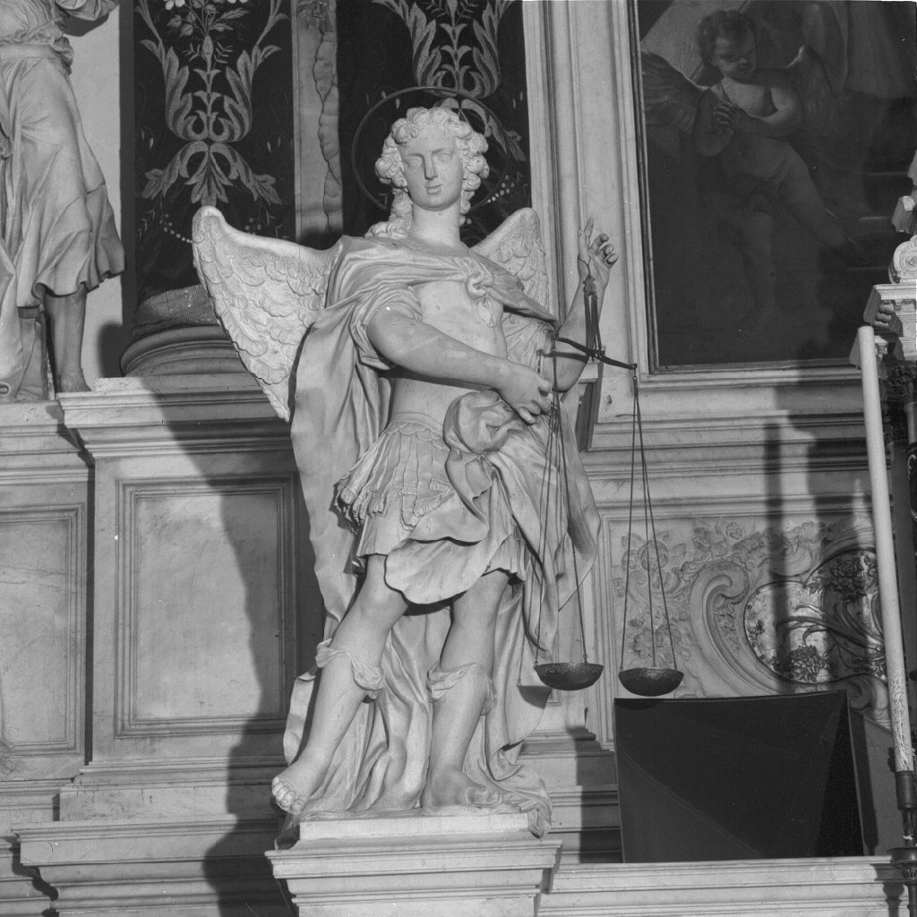 San Michele Arcangelo (statua, elemento d'insieme) di Morlaiter Giovanni Maria (sec. XVIII)