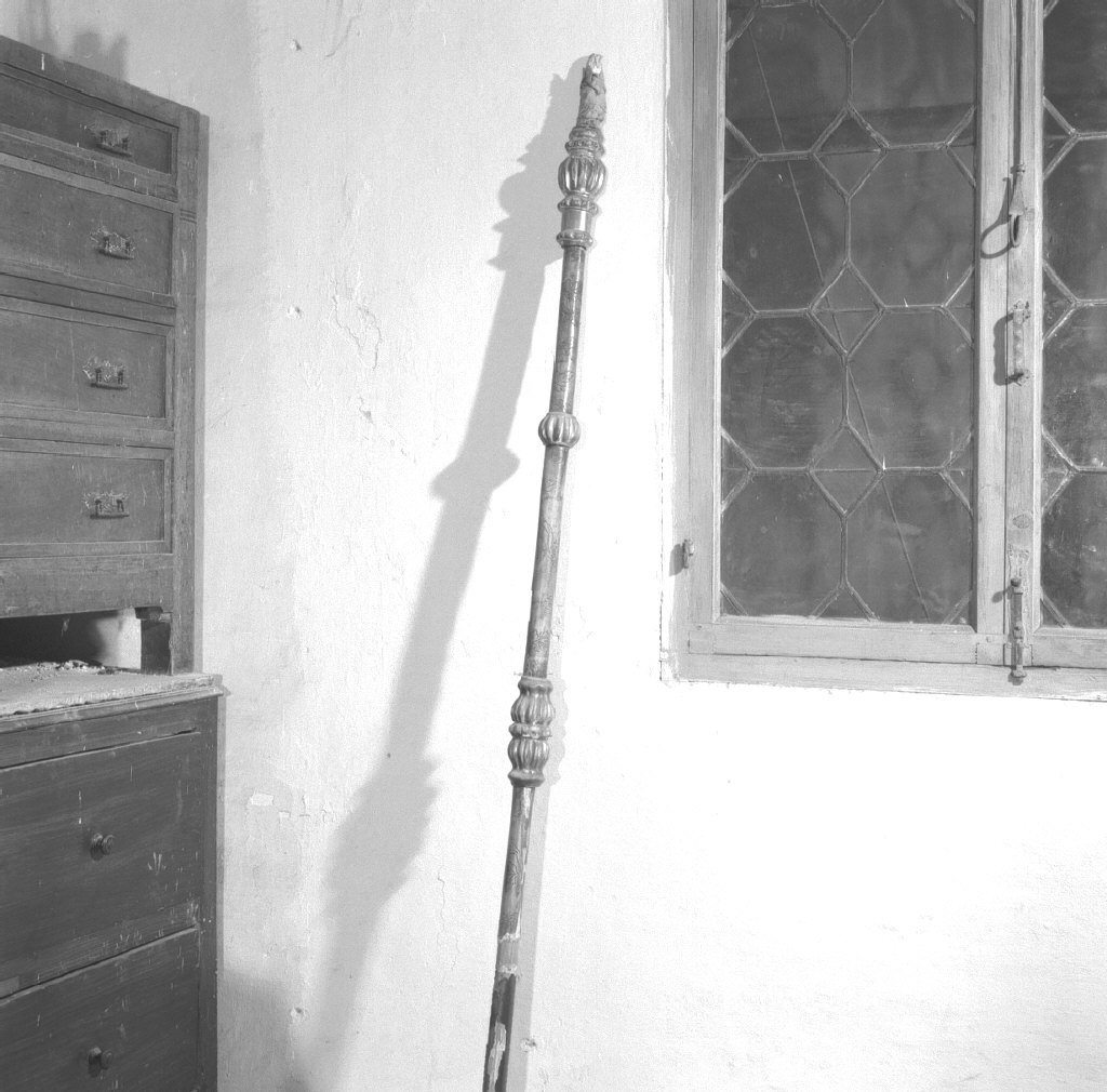 asta di stendardo processionale - bottega veneta (prima metà sec. XIX)