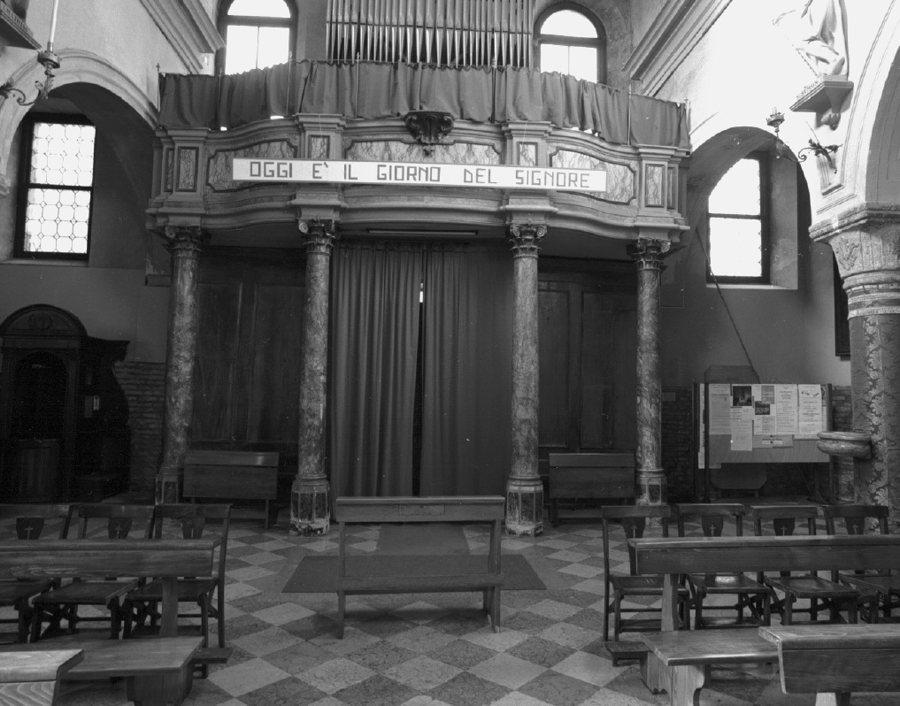 tribuna d'organo - bottega veneta (fine/inizio secc. XVIII/ XIX)