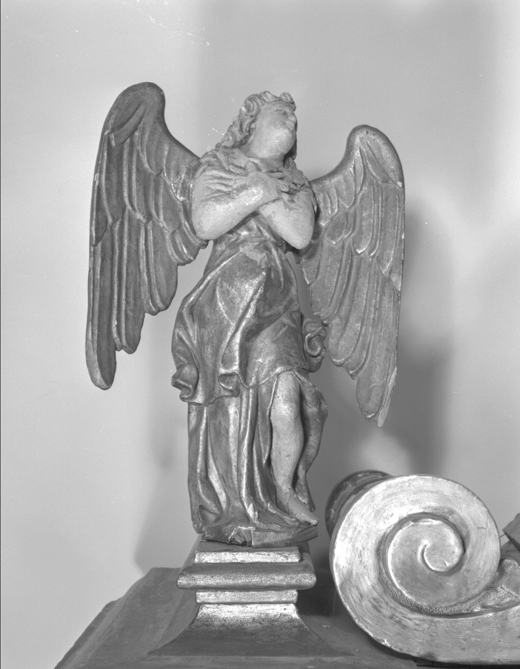 angelo (statuetta) - bottega veneta (seconda metà, seconda metà sec. XVII, sec. XVII)