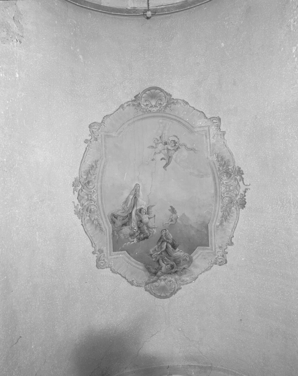 apparizione della Madonna a Lourdes (dipinto) - ambito veneto (prima metà sec. XIX)