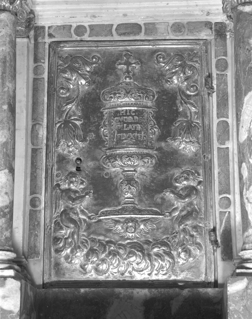 calice eucaristico (sportello di tabernacolo) - bottega veneta (seconda metà sec. XVII)
