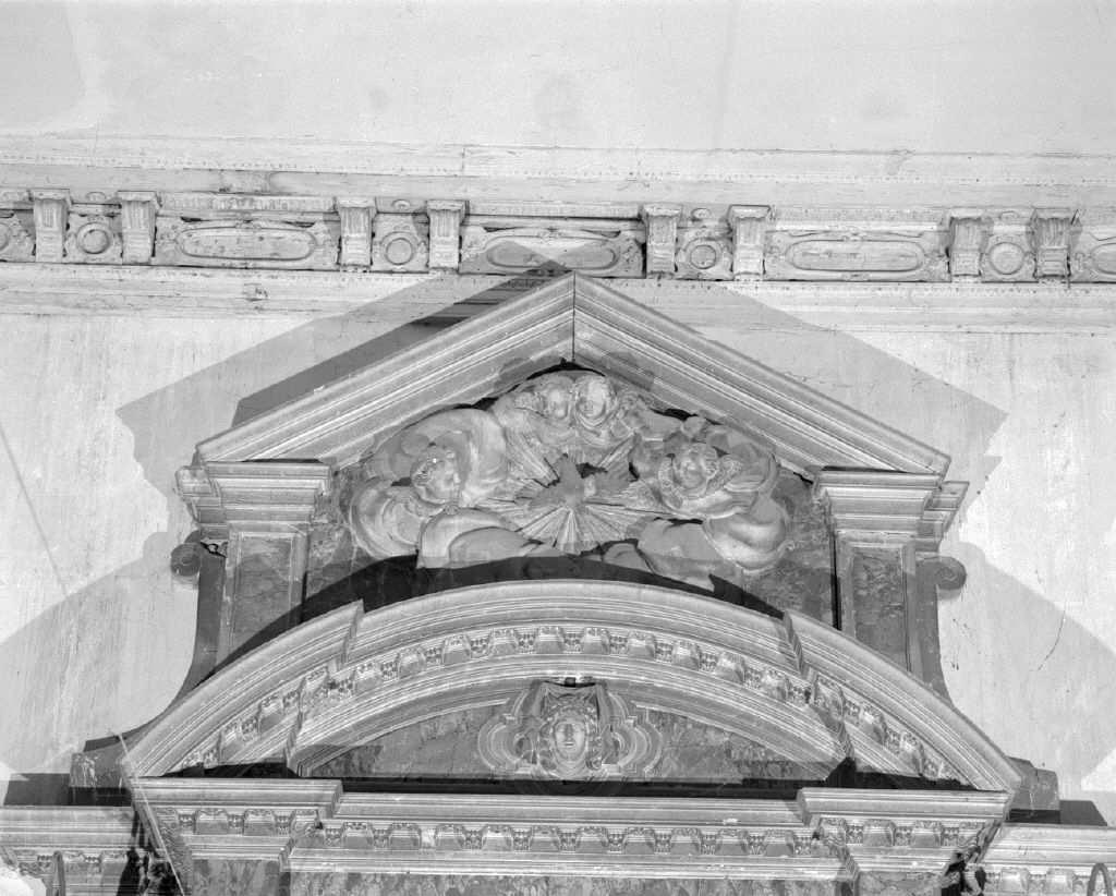 colomba dello Spirito Santo circondata da angeli (gruppo scultoreo, elemento d'insieme) - ambito veneto (sec. XVIII)