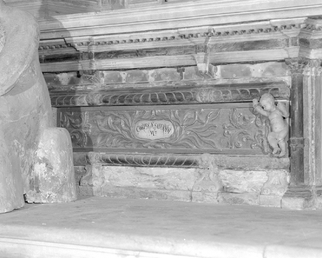 sarcofago, elemento d'insieme - ambito veneto (sec. XVIII)