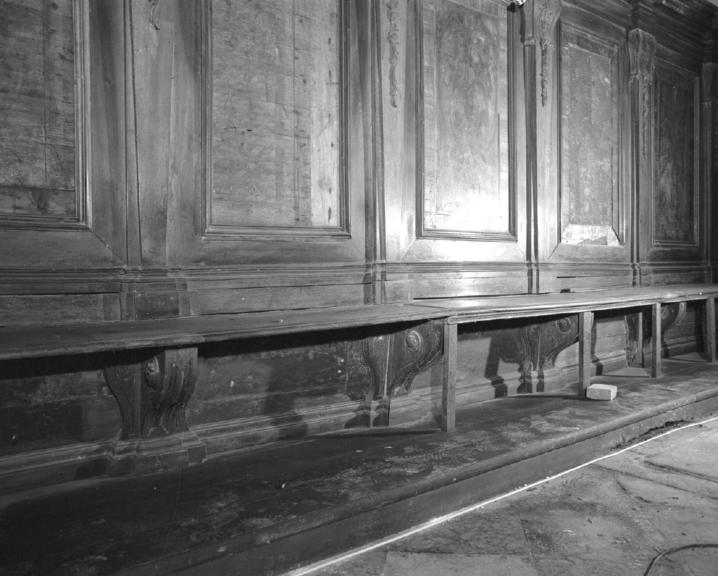 panca, elemento d'insieme - ambito veneto (sec. XVIII)