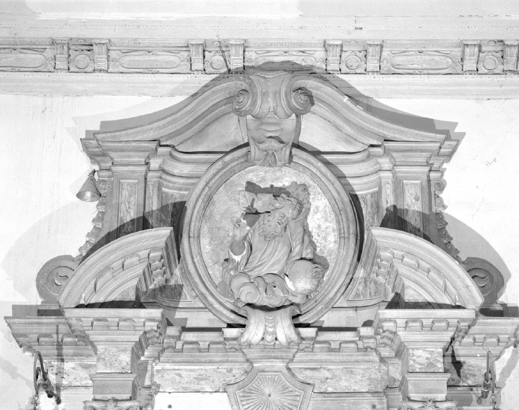 Dio Padre benedicente (rilievo, elemento d'insieme) - ambito veneto (sec. XVIII)