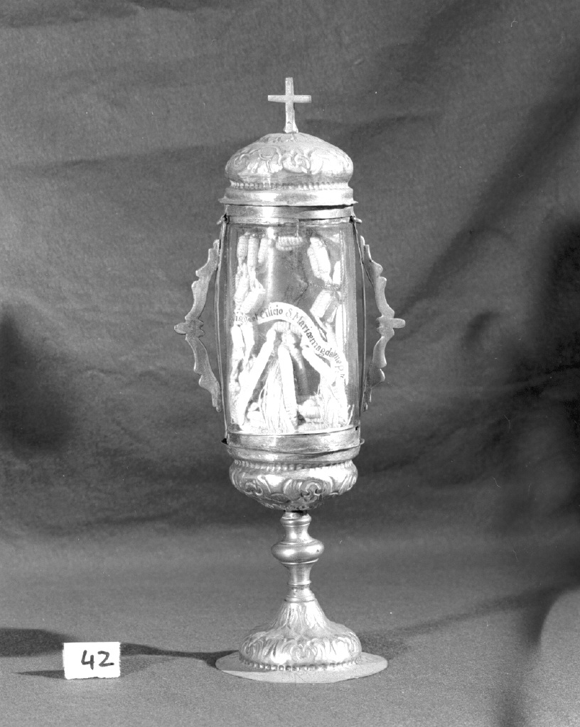 fiala di pellegrinaggio - bottega veneta (seconda metà sec. XVII)