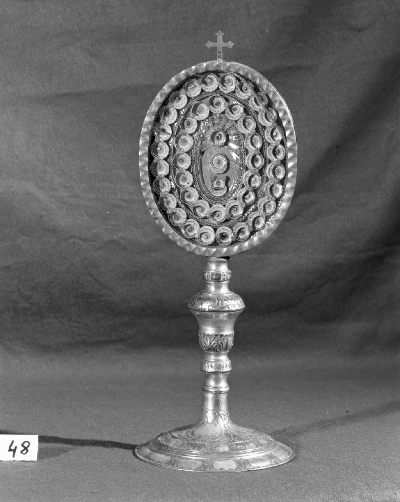 reliquiario - a ostensorio - bottega veneta (secc. XIX/ XX)