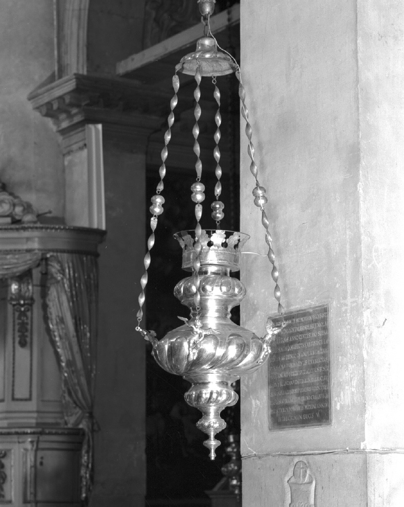 lampada pensile, serie - bottega veneta (secc. XVIII/ XIX)