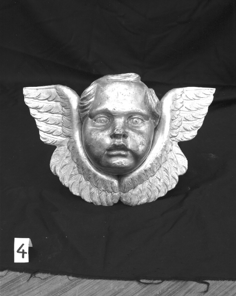 testa d'angelo (decorazione plastica, elemento d'insieme) - bottega veneta (sec. XIX)