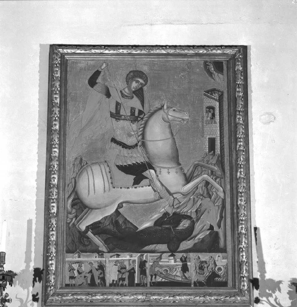 San Giorgio e scene del martirio (dipinto) - ambito greco (inizio sec. XVI)