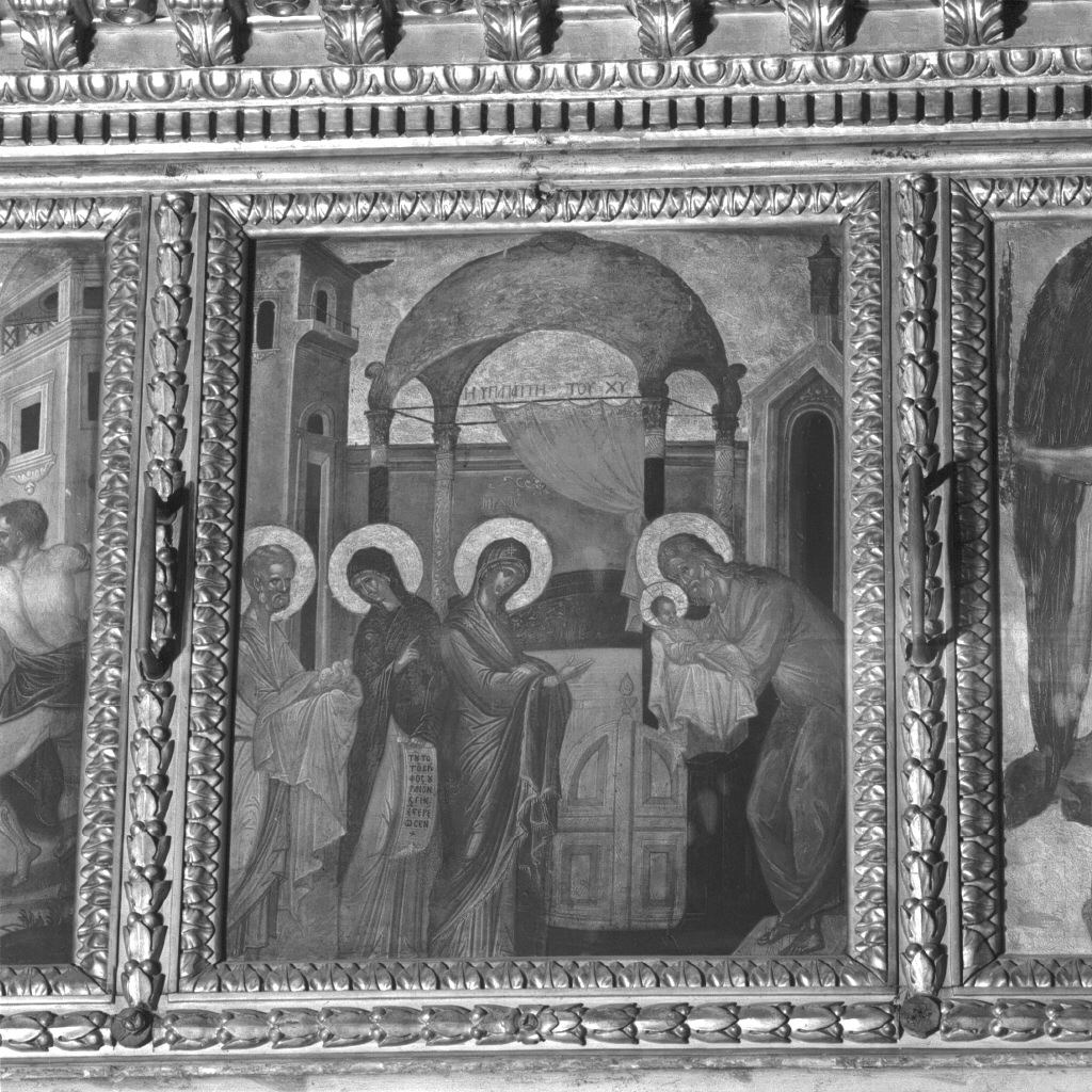 I ipapanti' tu Christu', purificazione della Madonna (dipinto) di Damasceno Michele (attribuito) (ultimo quarto sec. XVI)