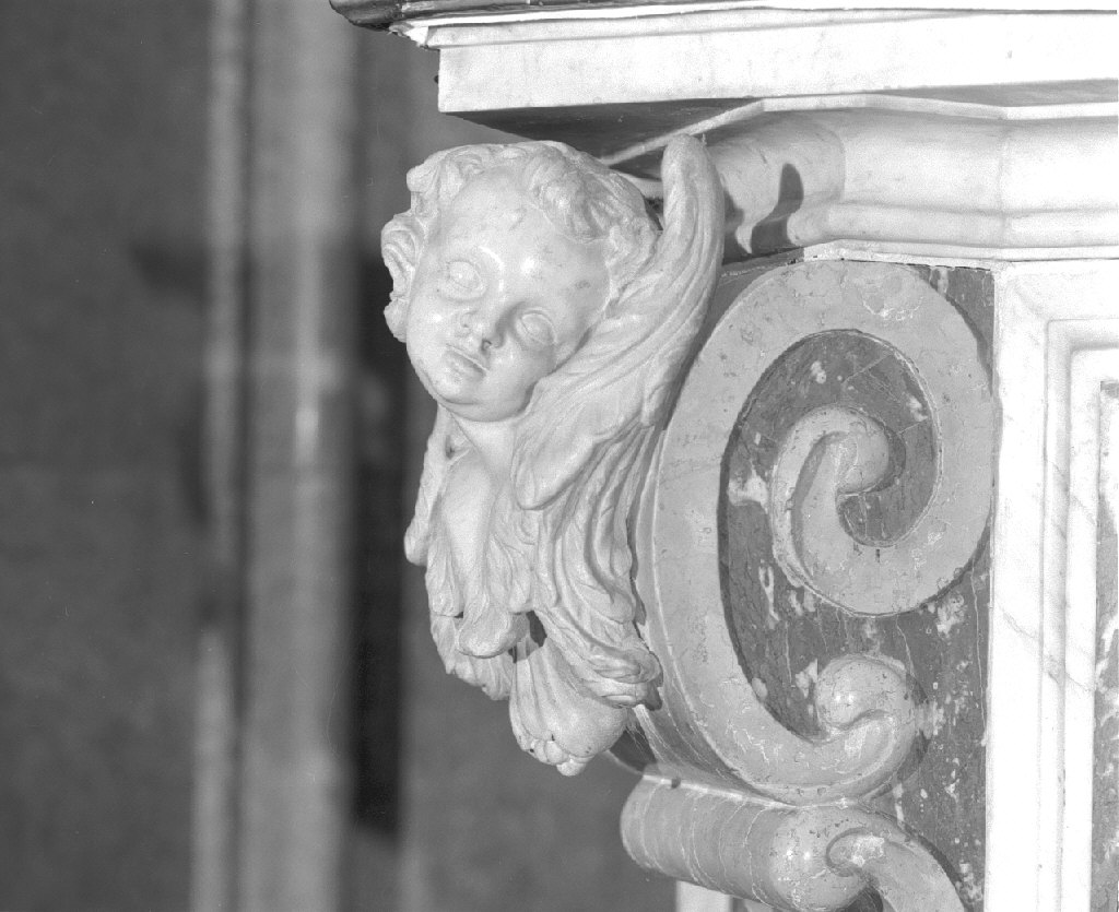 cherubino (scultura, elemento d'insieme) - ambito veneto (prima metà sec. XVIII)