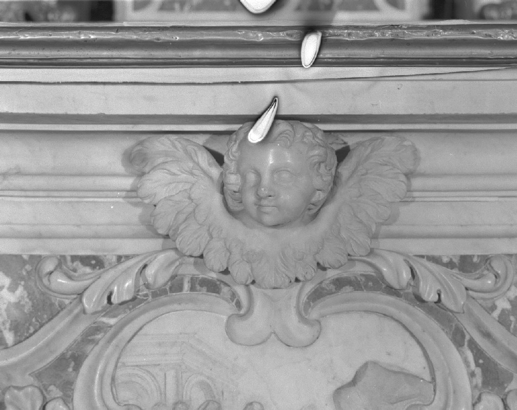 cherubino (scultura, elemento d'insieme) - ambito veneto (prima metà sec. XVIII)