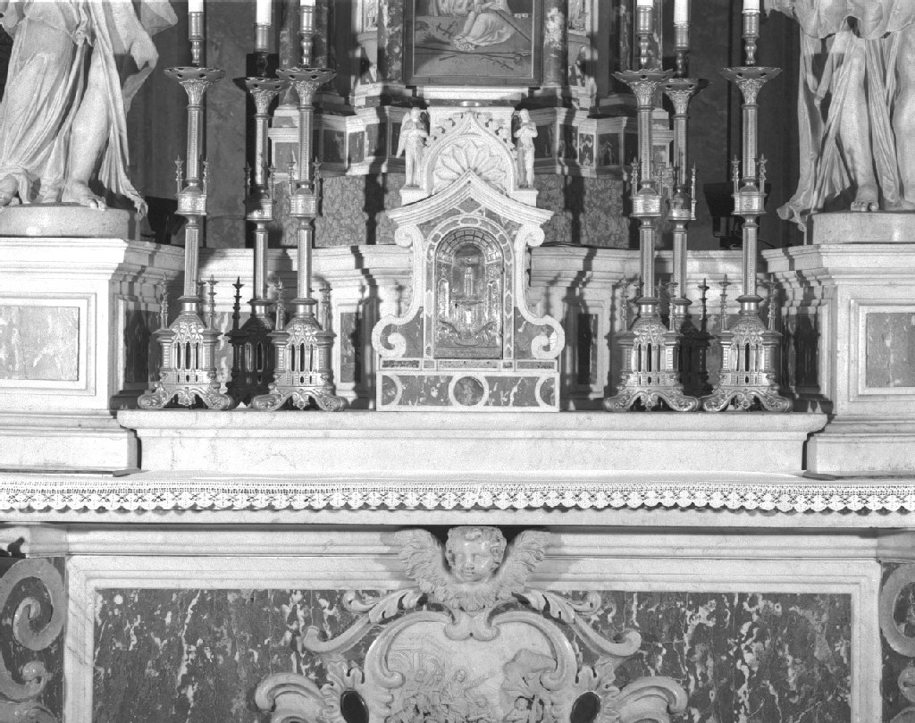 gradino d'altare, elemento d'insieme - ambito veneto (prima metà sec. XVIII)