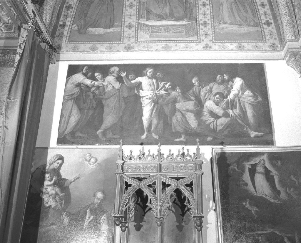 incredulità di San Tommaso (dipinto) di Maffei Francesco (attribuito) (sec. XVII)