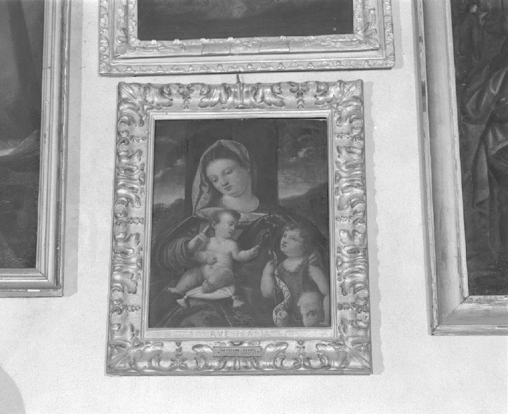 Madonna con Bambino e San Giovannino (dipinto) - ambito veneto (metà sec. XVI)