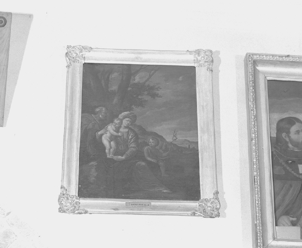 Sacra Famiglia con San Giovanni Battista bambino (dipinto) - ambito veneto (inizio sec. XVII)