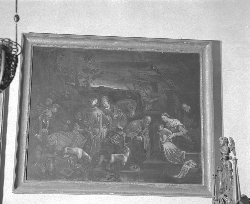 adorazione dei Re Magi (dipinto) - ambito veneto (seconda metà sec. XVI)