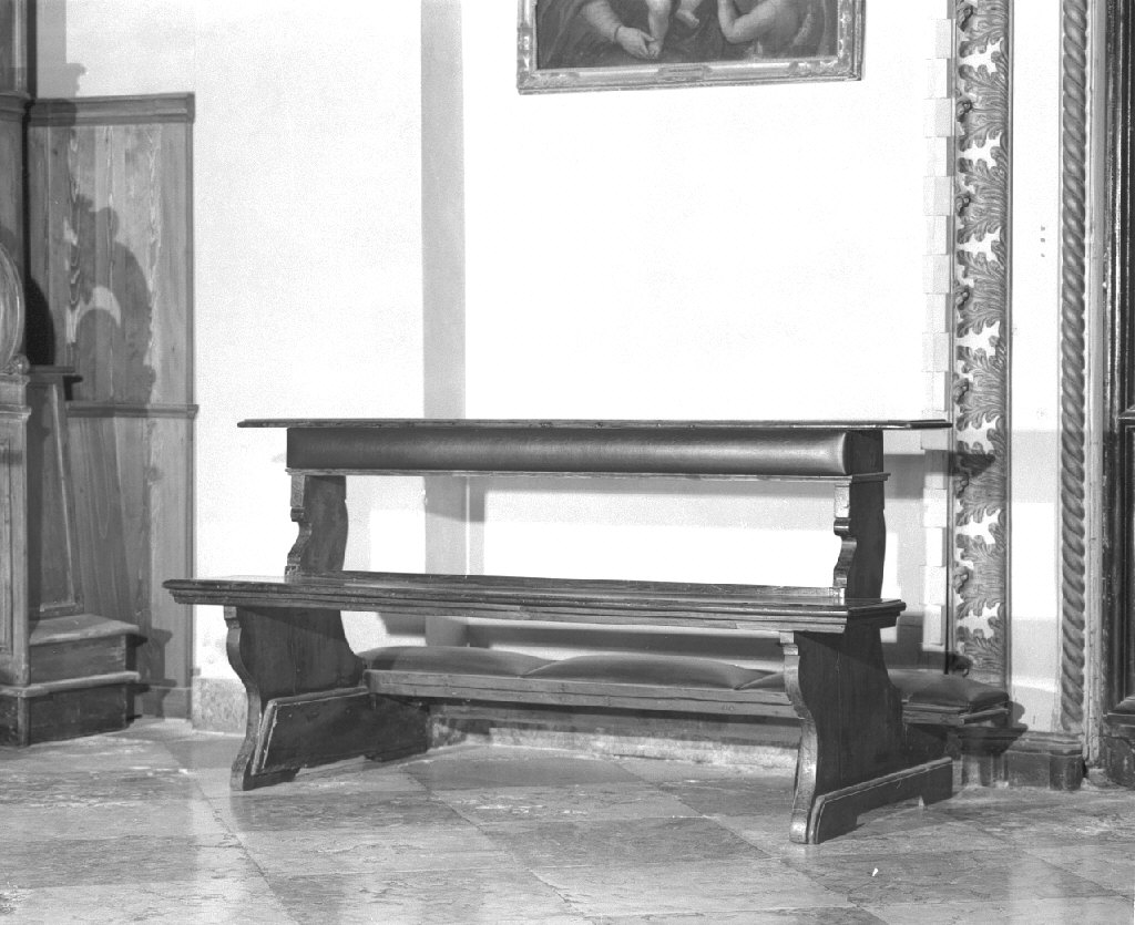 banco da chiesa - ambito veneto (prima metà sec. XX)