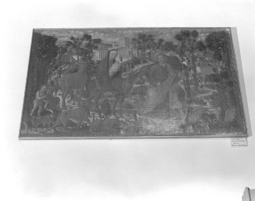 fuga in Egitto (dipinto) di Mansueti Giovanni (secc. XV/ XVI)