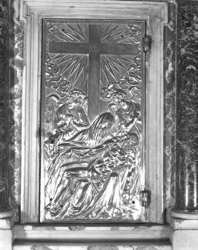 Cristo in pietà e angeli (sportello di tabernacolo) - bottega veneta (sec. XVII)