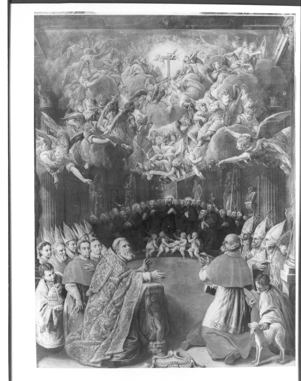 Beato Gaetano da Thiene con i beati Andrea da Avellino e Giovanni Marinoni (scomparto di polittico) - ambito veneto (sec. XVII)