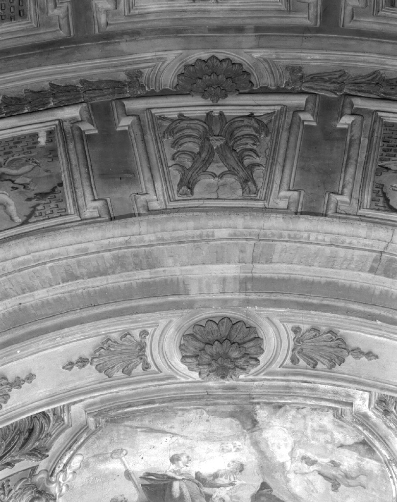 motivo decorativo a valve di conchiglia/ motivo decorativo a rosette (decorazione plastica) - ambito veneto (secc. XVII/ XVIII)