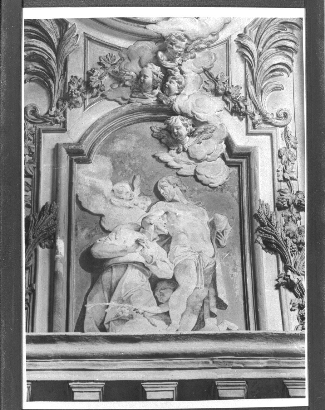 San Nicola da Tolentino/ Cristo (dipinto) di Bortoloni Mattia (sec. XVIII)