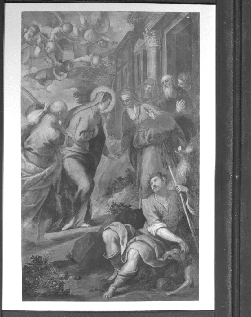 visitazione (dipinto) di Negretti Jacopo detto Palma il Giovane (sec. XVII)