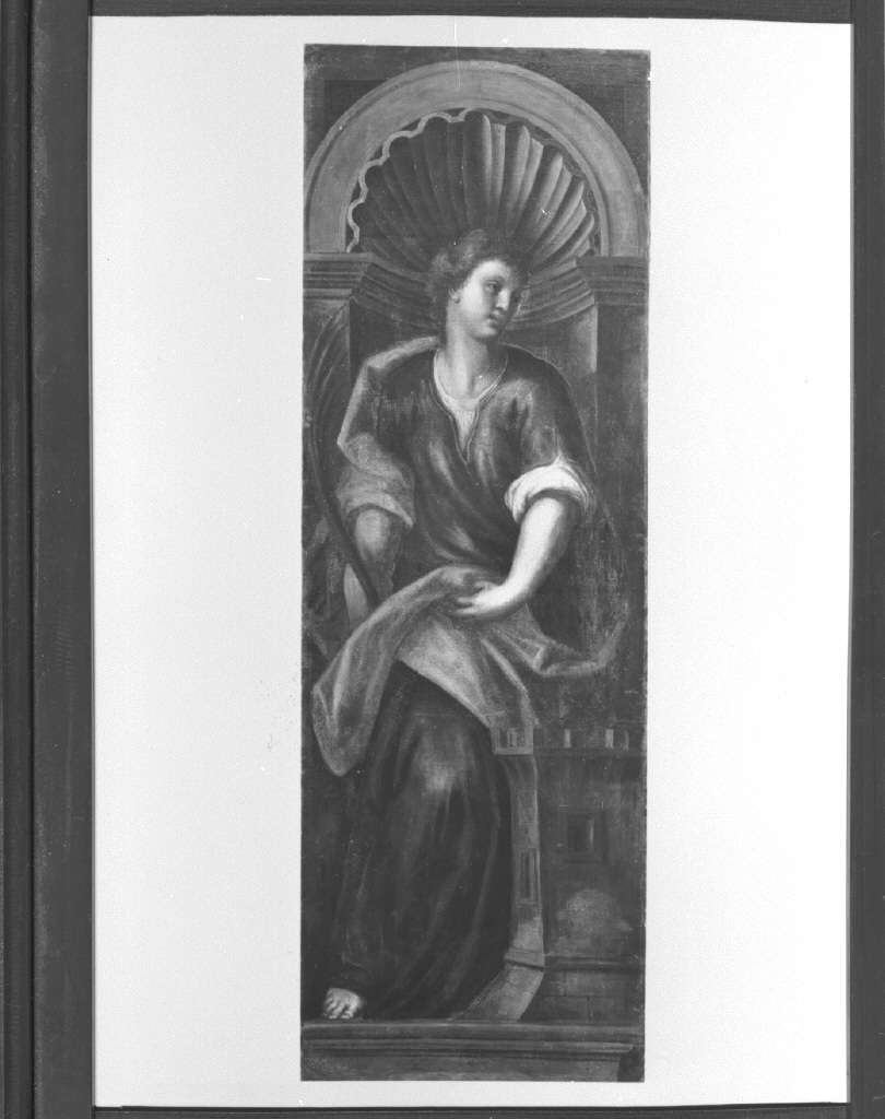 Santa Barbara (dipinto) di Negretti Jacopo detto Palma il Giovane (sec. XVII)