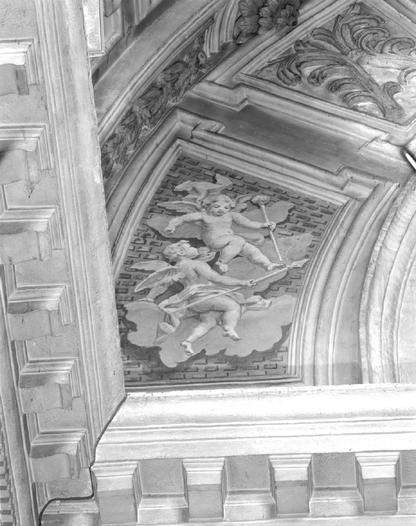 angioletti con simboli della Passione (dipinto) di Zompini Gaetano (sec. XVIII)