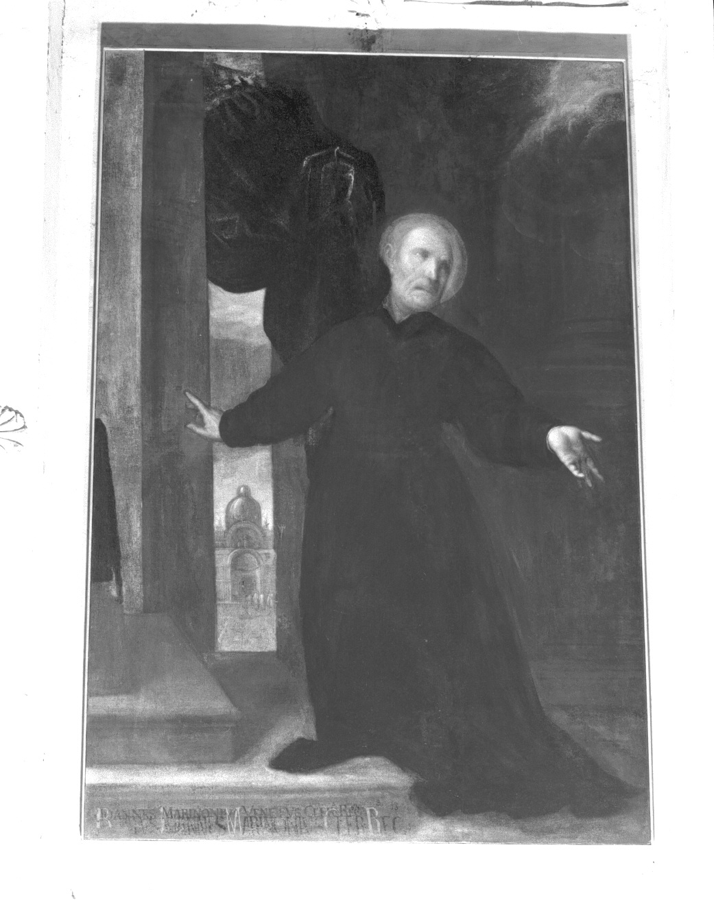 beato Giovanni Marinoni (dipinto) di Negretti Jacopo detto Palma il Giovane (primo quarto sec. XVII)