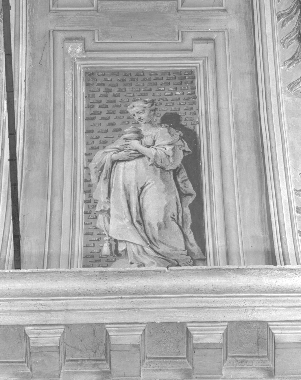 figura allegorica femminile (dipinto) di Zompini Gaetano (sec. XVIII)