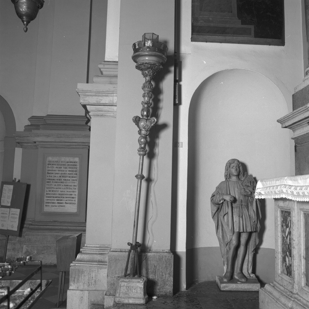 candelabro portatile - ambito veneto (sec. XVIII)