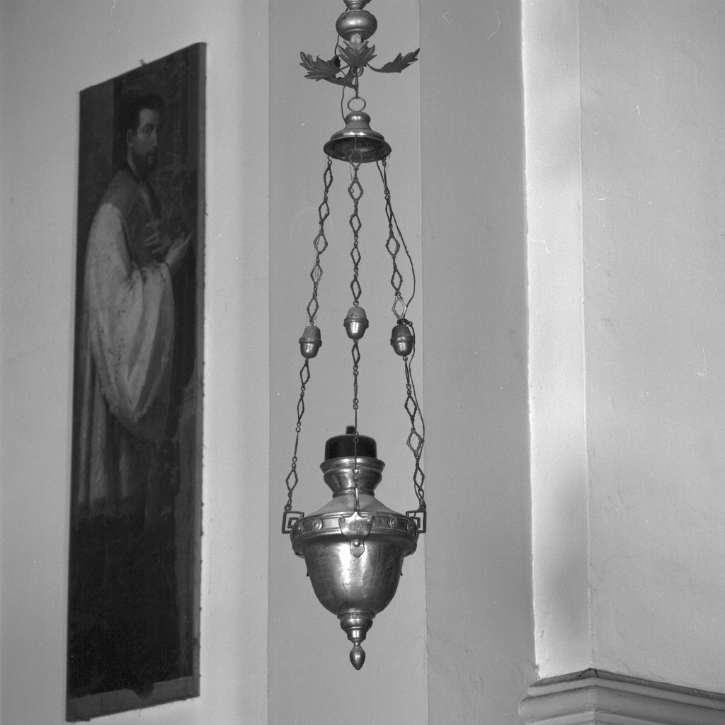 lampada pensile - ambito veneto (inizio sec. XX)