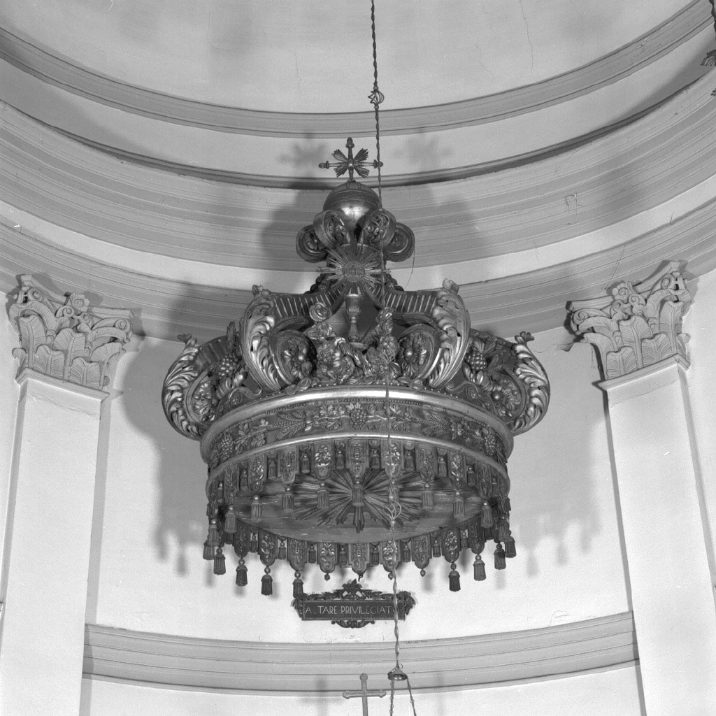 corona pensile - ambito veneto (inizio sec. XIX)