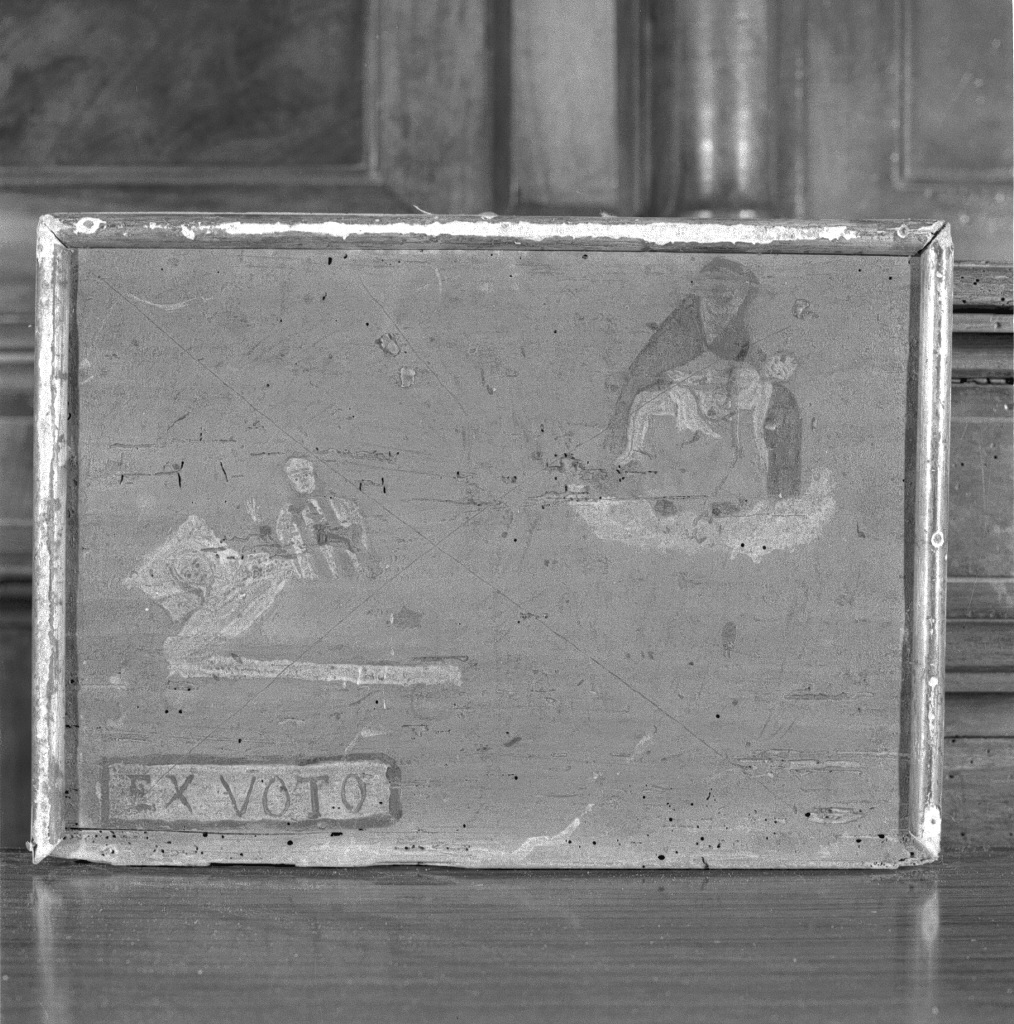 guarigione da malattia, guarigione miracolosa (ex voto) - ambito veneziano (fine sec. XVIII)