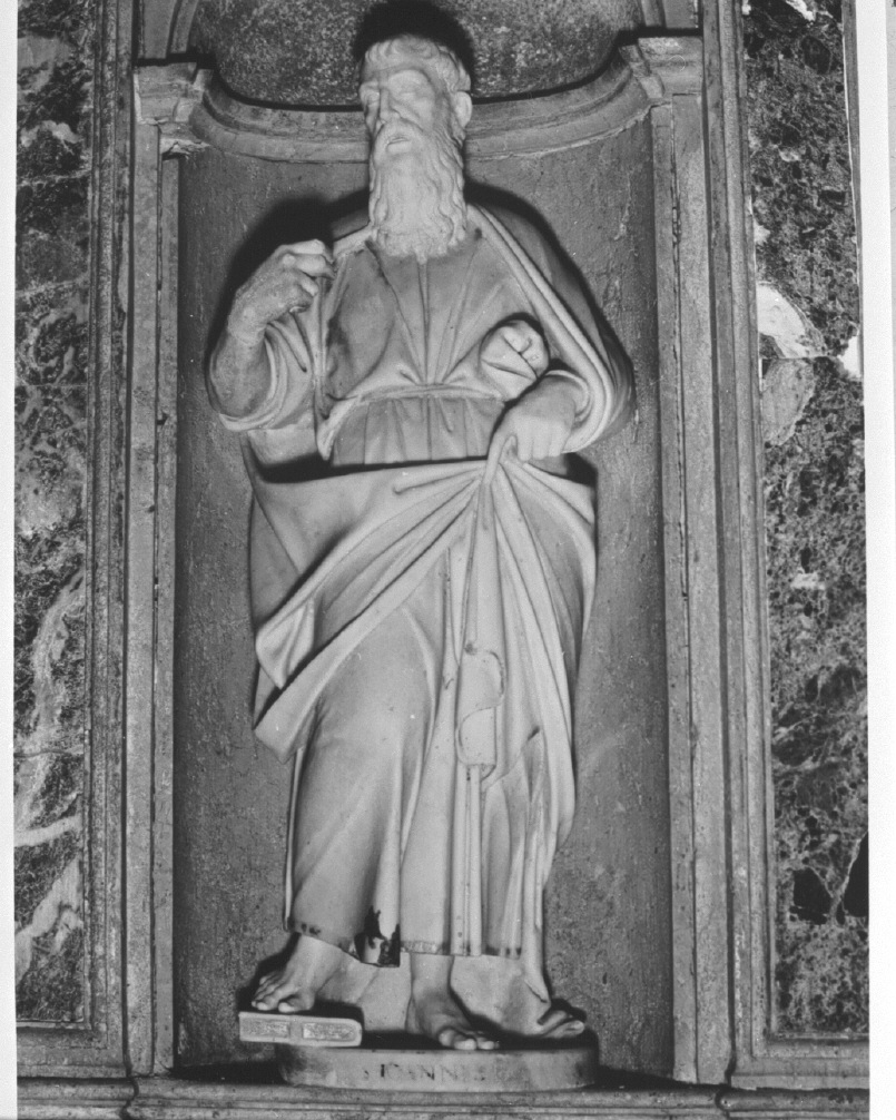San Giovanni Evangelista (statua, elemento d'insieme) - ambito veneto (prima metà sec. XVI)