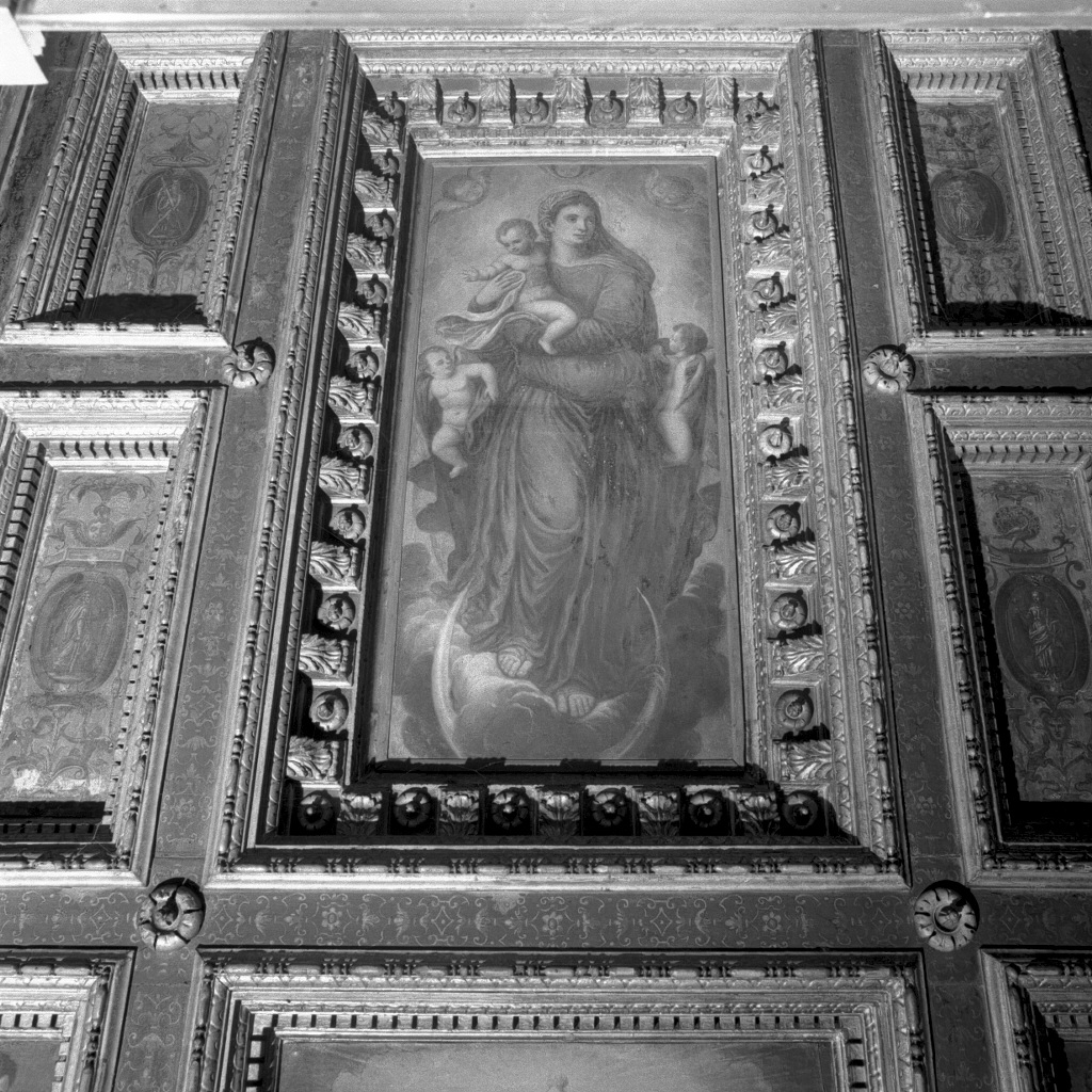 Madonna Immacolata (dipinto, elemento d'insieme) di Vecellio Marco (ultimo quarto sec. XVI)